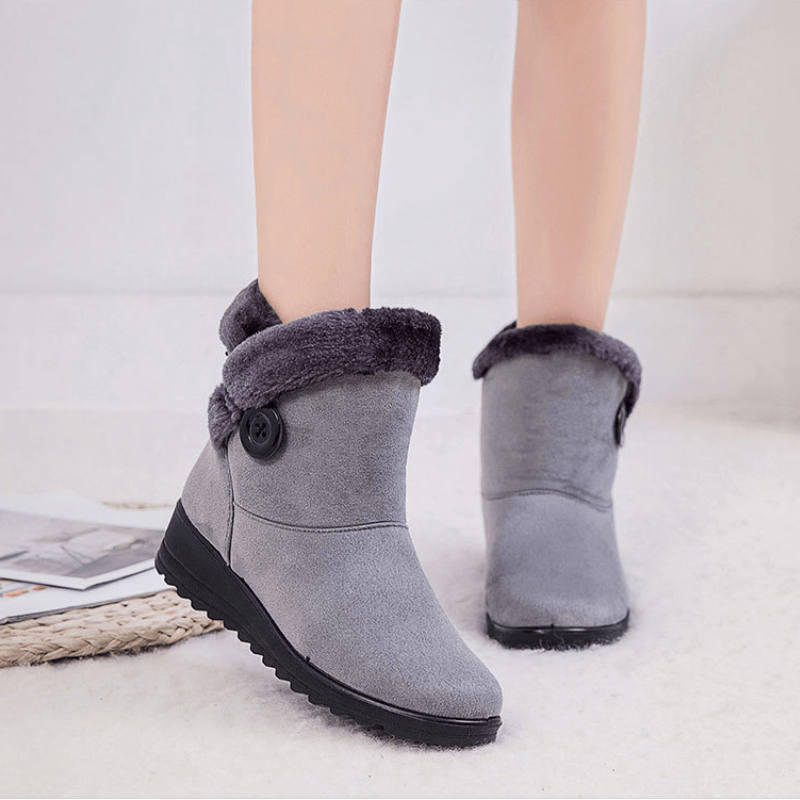 Bottines top fourrure femme